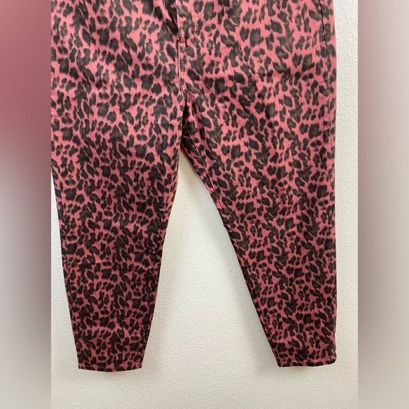 Soft Surroundings Jeans High Rise Leopard Skinny Brown Animal Print Pants 16 P - Picture 12 of 13